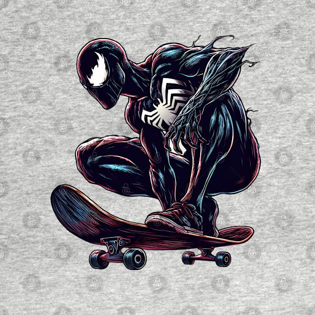 Unleash the Edge: Captivating Anti-Hero Skateboard Art Prints for a Modern and Rebellious Ride! by insaneLEDP